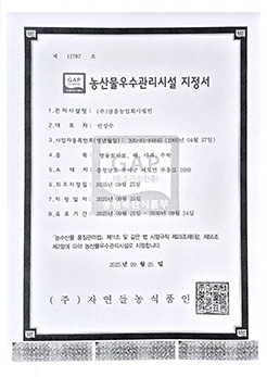 GAP 지정서
